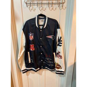 OVO x NFL New England Patriots Full-Snap Varsity Jacket.